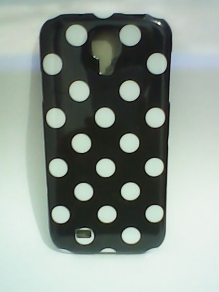 Capinha Para Samsung Galaxy s4 TPU de poá preto e branco 03